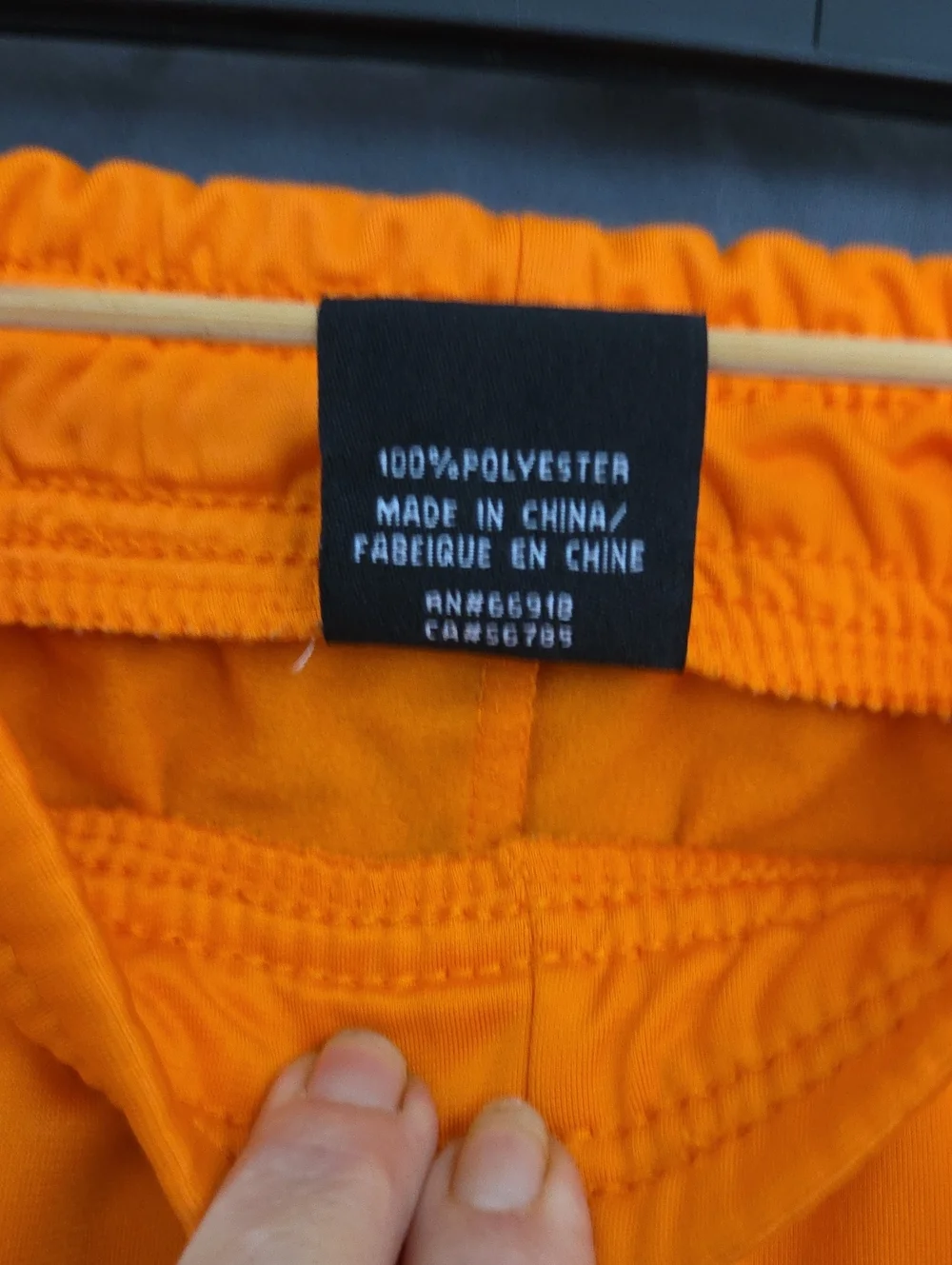 Two Pairs Boy's Athletic Track Pants Orange &‎ Blue Side Panels Black & White L